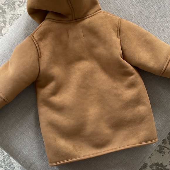 ZARA 4-5yrs suede sherpa lined jacket - Picture 6 of 9